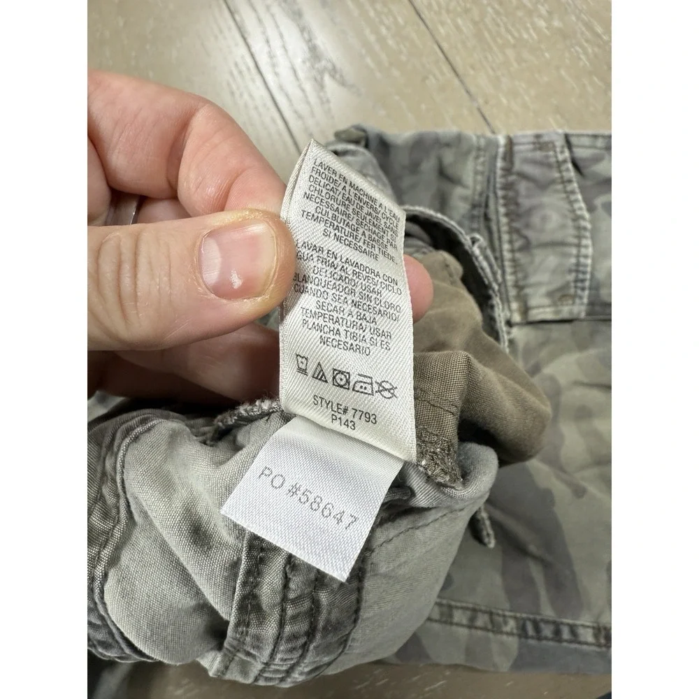Vintage‎ JUICY COUTURE Men Camo Cargo Shorts Size 33 Y2K Retro Grunge